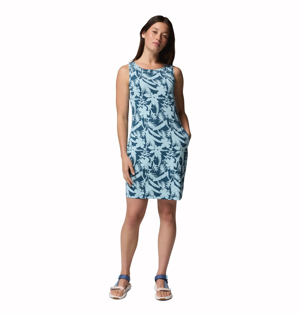 Columbia Women's Chill River Printed Dress Jet Stream 06