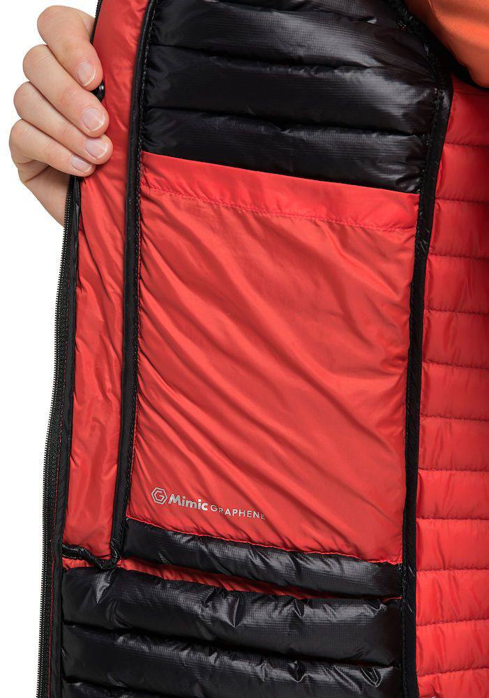 Haglöfs Women's L.I.M ZT Down Jacket - Naisten untuvatakki Musta / Punainen 02