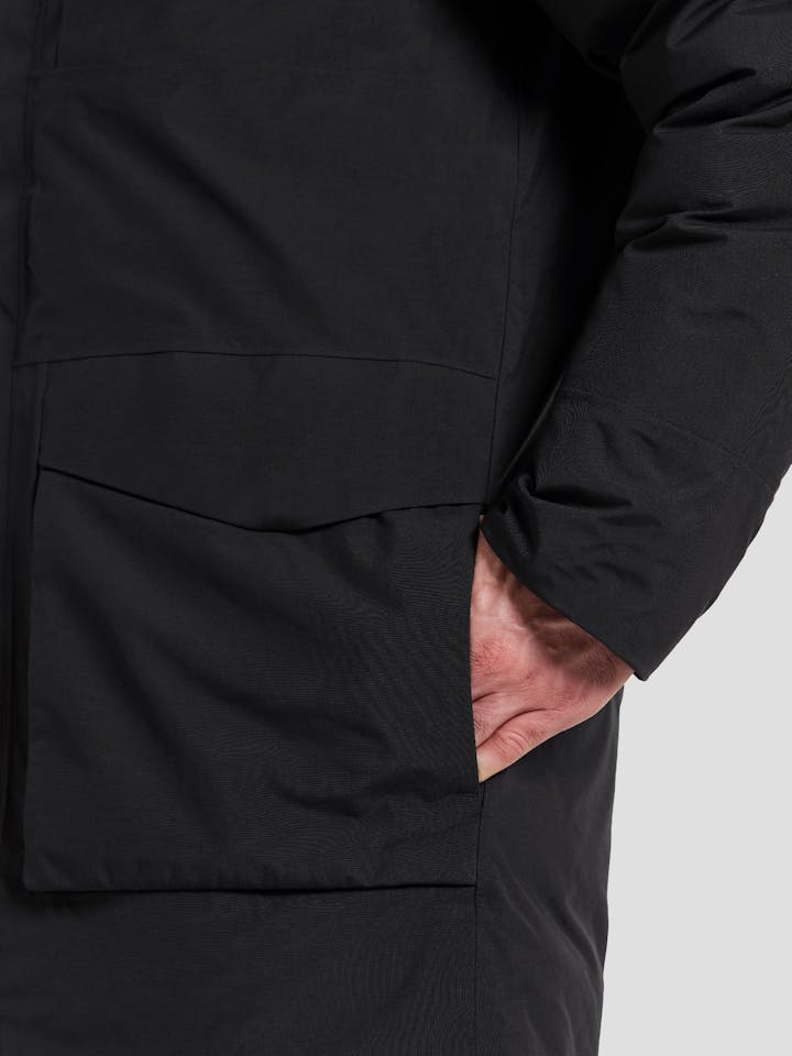 Didriksons Men's Akilles 2 Parka - Miesten talvitakki Musta 09