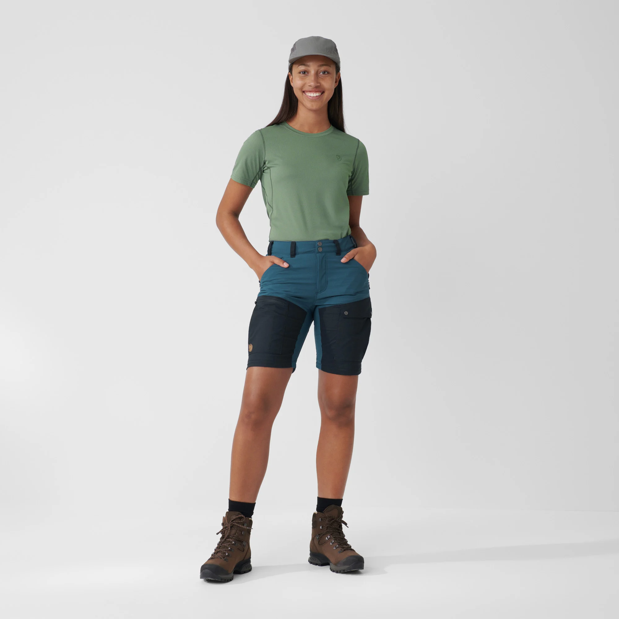 Fjällräven Women's Abisko Midsummer Zip Off Trousers Dusty Rose 09