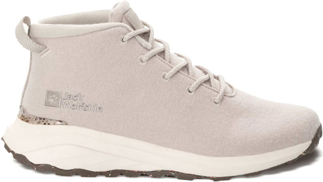 Jack Wolfskin Womens Sport shoes | FORCE CREST TEXAPORE MID W -  Hiking/walking shoes TARMAC GREY / PINK - RENEXX