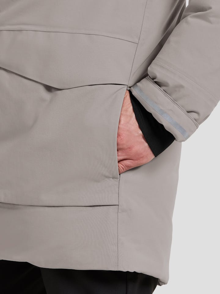 Didriksons Men's Akilles 2 Parka - Miesten talvitakki Ash Brown 13