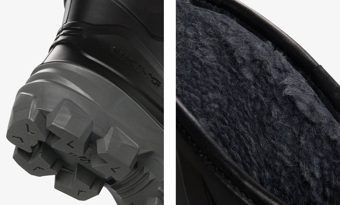 Viking Icefighter 2 Warm - Miesten ja naisten talvikumisaappaat Musta / Harmaa 04